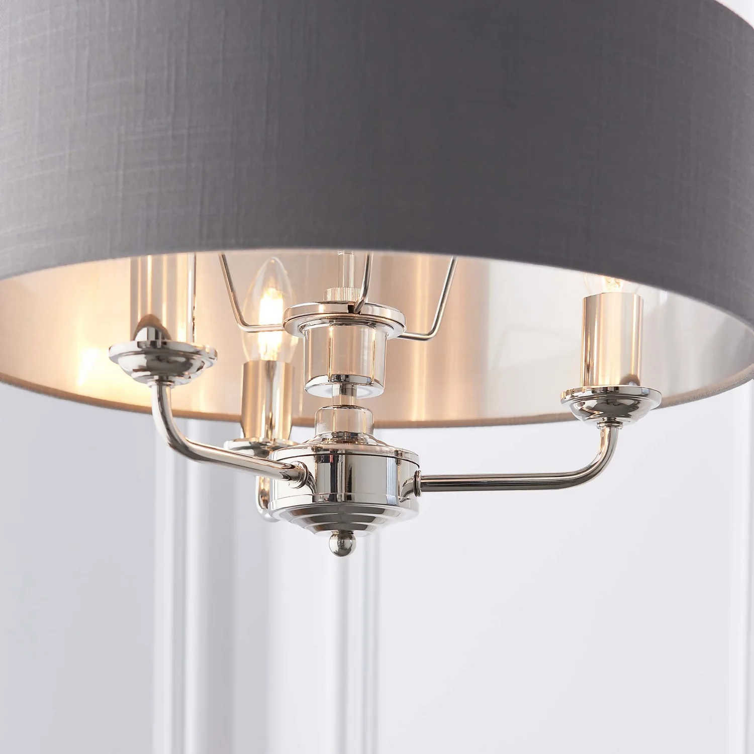 Highclere Pendant Light - 3lt Nickel 7 Highclere Pendant Light - 3lt Nickel - Image 5