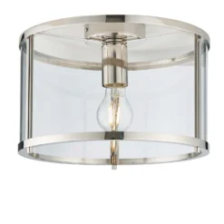 Hopton Flush Light - Nickel -Lighting Shop 13794256 1594957105513383