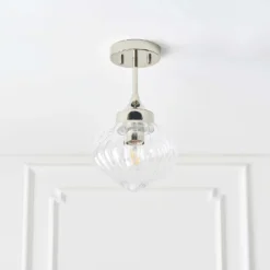 Addington Semi Flush Light - Nickel -Lighting Shop 13794258 1894957104722286