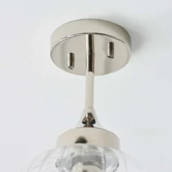 Addington Semi Flush Light - Nickel -Lighting Shop 13794258 1924957104865500