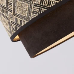 Harper Two Tier Easy-Fit Light Shade - Black -Lighting Shop 13884616 1584984012576413