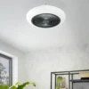 EGLO Sayulita Ceiling Light With Fan - White & Black -Lighting Shop 13914240 7394974907514097