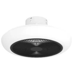 EGLO Sayulita Ceiling Light With Fan - White & Black -Lighting Shop 13914240 7904974907551252