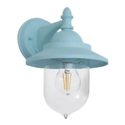Leek Mini Fisherman's Outdoor Lantern - Pale Blue -Lighting Shop 13924373 1244980108021768