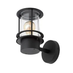 Leonis Miners Style Outdoor Wall Lantern - Black -Lighting Shop 13924374 1374980108047556
