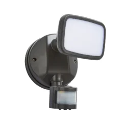 Lynn LED Outdoor Floodlight With PIR Sensor (IP65) - Dark Grey -Lighting Shop 13924380 1354980108730776