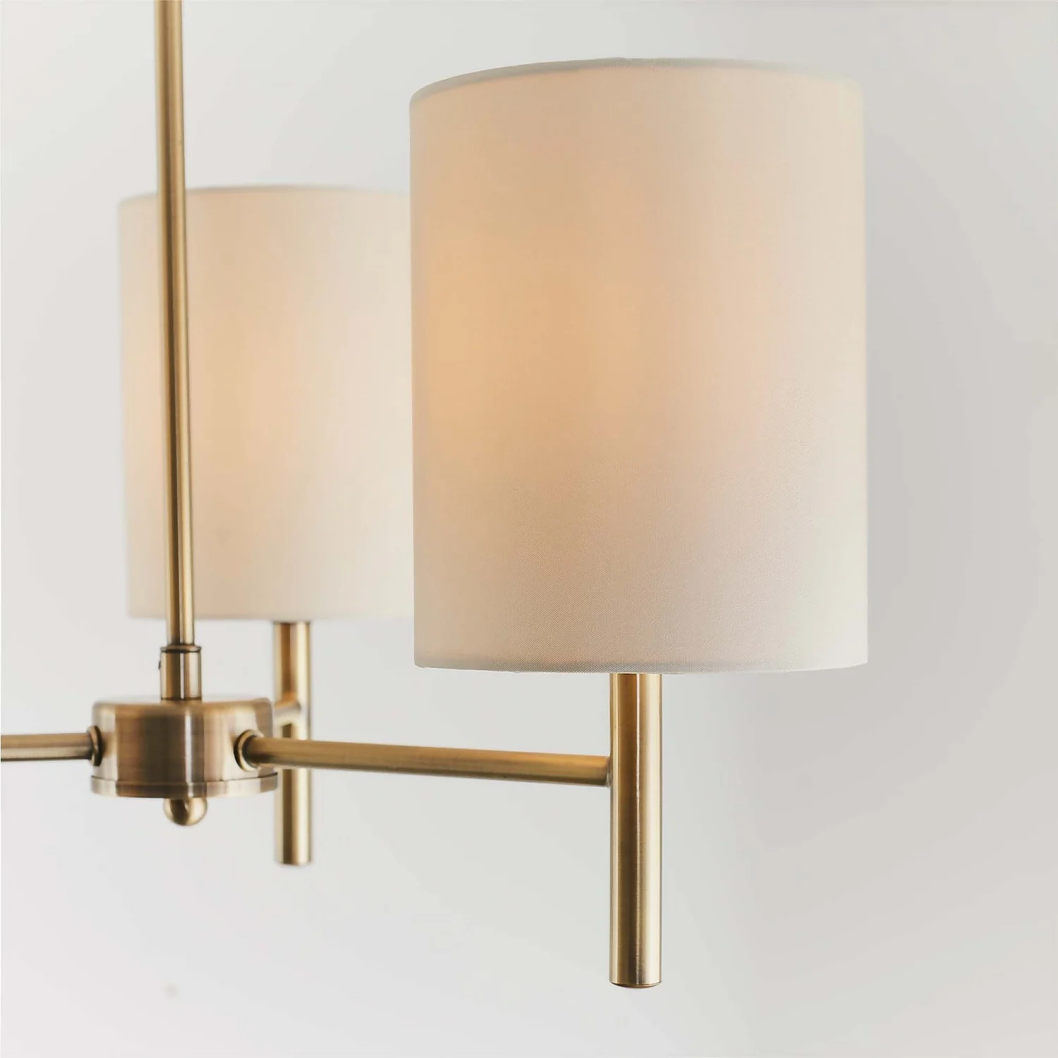 Kari 3 Light Semi Flush Ceiling Light - Brass 8 Kari 3 Light Semi Flush Ceiling Light - Brass - Image 6