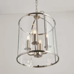 Abott 4 Light Pendant Light - Nickel -Lighting Shop 13938494 1254981959569778