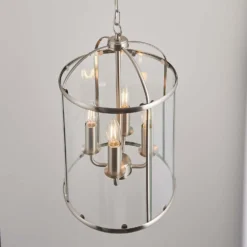 Abott 4 Light Pendant Light - Nickel -Lighting Shop 13938494 1274981959289962