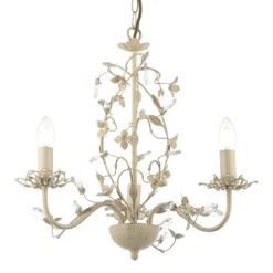 Isabel 3 Light Pendant Light - Cream -Lighting Shop 13938504 1754981959887592