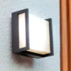Lutec Qubo LED Square Outdoor Wall Light - Anthracite 1 Lutec Qubo LED Square Outdoor Wall Light - Anthracite -Lighting Shop 13950210 1274993052187744