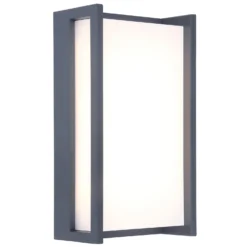 Lutec Qubo LED Rectangle Outdoor Wall Light - Anthracite 8 Lutec Qubo LED Rectangle Outdoor Wall Light - Anthracite -Lighting Shop 13950212 2014993052234157