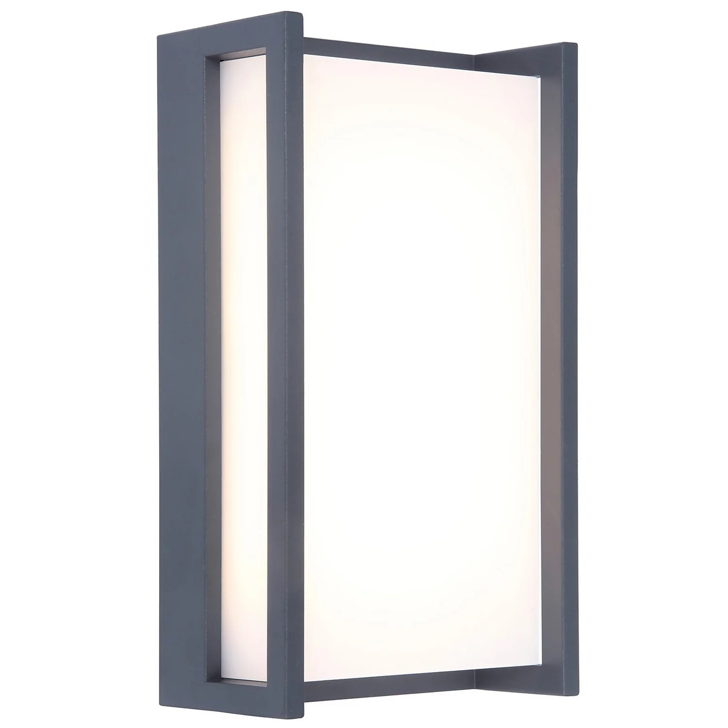 Lutec Qubo LED Rectangle Outdoor Wall Light - Anthracite 4 Lutec Qubo LED Rectangle Outdoor Wall Light - Anthracite - Image 2