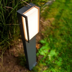 Lutec Qubo LED Outdoor Bollard Light - Anthracite 10 Lutec Qubo LED Outdoor Bollard Light - Anthracite -Lighting Shop 13950213 1584993071774315