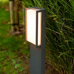 Lutec Qubo LED Outdoor Bollard Light - Anthracite 11 Lutec Qubo LED Outdoor Bollard Light - Anthracite -Lighting Shop 13950213 1864993071817686