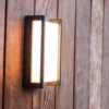 Lutec Qubo RGB LED Outdoor Wall Light With Lutec Connect Technology - Anthracite -Lighting Shop 13950214 4634993071422442