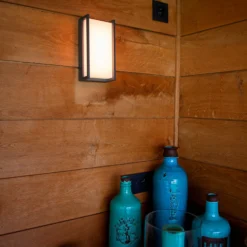 Lutec Qubo RGB LED Outdoor Wall Light With Lutec Connect Technology - Anthracite -Lighting Shop 13950214 4834993071482133