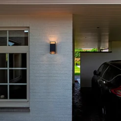 Lutec Ridge 2x GU10 Outdoor Wall Light - Anthracite -Lighting Shop 13950221 1184993071779238