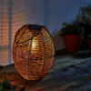 Homebase Edit Brown Rattan Solar Lantern - 31cm -Lighting Shop 13956313 7805002413834423
