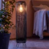 Homebase Edit Tall Black Rattan Solar Lantern -Lighting Shop 13965918 1695002424287767