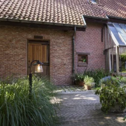 Lutec Cate E27 Outdoor Bollard Light - Black With Rust Effect -Lighting Shop 13971736 5604992863237844