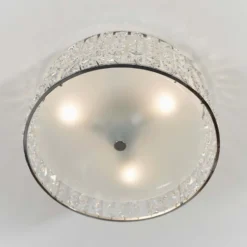 Belfont Bathroom Flush Ceiling Light - Chrome -Lighting Shop 14301793 3195038438139235