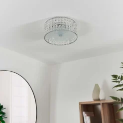 Belfont Bathroom Flush Ceiling Light - Chrome -Lighting Shop 14301793 8535038438063944