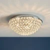 Daless Bathroom Flush Ceiling Light - Chrome Effect 1 Daless Bathroom Flush Ceiling Light - Chrome Effect -Lighting Shop 14301802 1795038440048201