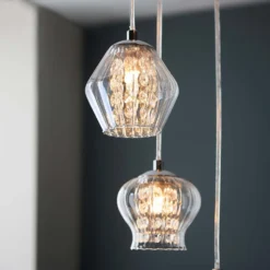 Clashmore Cluster Pendant Ceiling Light - Chrome Effect -Lighting Shop 14301803 1965038438079940