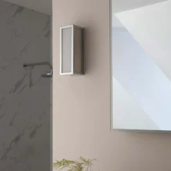 Daltra Small Bathroom Wall Light - Chrome Effect -Lighting Shop 14301804 4015038439990625