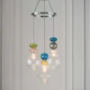 Elgin Cluster Pendant Ceiling Light - Multicoloured & Chrome -Lighting Shop 14301808 1985038439364414