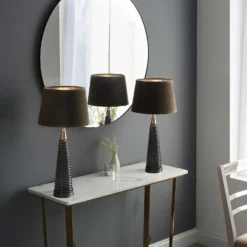 Fearn Table Lamp - Charcoal -Lighting Shop 14301810 1235038438018287