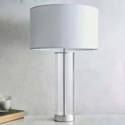 Gills Table Lamp - Nickel Effect 11 Gills Table Lamp - Nickel Effect -Lighting Shop 14301813 4815038492920972