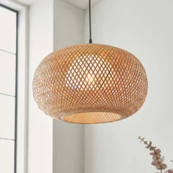 Laggan Globe Pendant Ceiling Light - Natural -Lighting Shop 14301815 1125038440108081