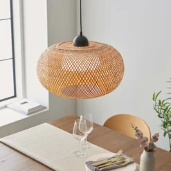 Laggan Globe Pendant Ceiling Light - Natural