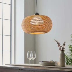 Laggan Globe Pendant Ceiling Light - Natural -Lighting Shop 14301815 9485038440065199
