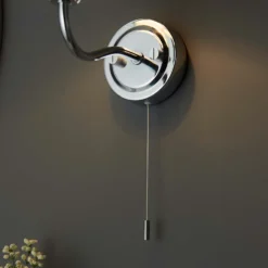 Naim Bathroom Wall Light - Chrome Effect -Lighting Shop 14301819 1795038438096470