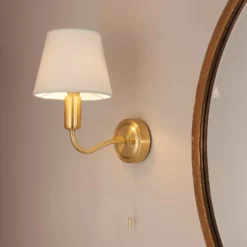 Naim Bathroom Wall Light - Brass Effect 13 Naim Bathroom Wall Light - Brass Effect -Lighting Shop 14301821 2755038439435883