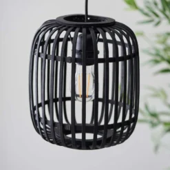 Saval Pendant Ceiling Light - Dark Bamboo 15 Saval Pendant Ceiling Light - Dark Bamboo -Lighting Shop 14301823 2405038439628666