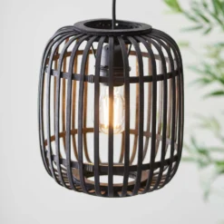 Saval Pendant Ceiling Light - Dark Bamboo 14 Saval Pendant Ceiling Light - Dark Bamboo -Lighting Shop 14301823 8205038439584908
