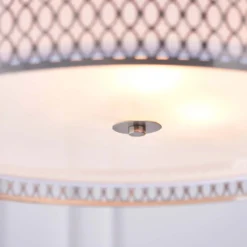 Orton Pendant Ceiling Light - Nickel Effect -Lighting Shop 14301824 1125038438551075