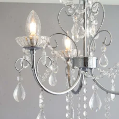 Shanzie Semi Flush Bathroom Chandelier Light - Chrome Effect -Lighting Shop 14301829 1285038439791740