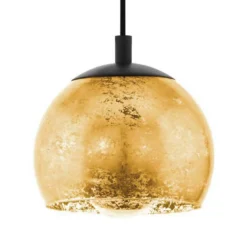 Eglo Albaraccin Pendant Ceiling Light - Black & Gold 8 Eglo Albaraccin Pendant Ceiling Light - Black & Gold -Lighting Shop 14302950 1565038223013150