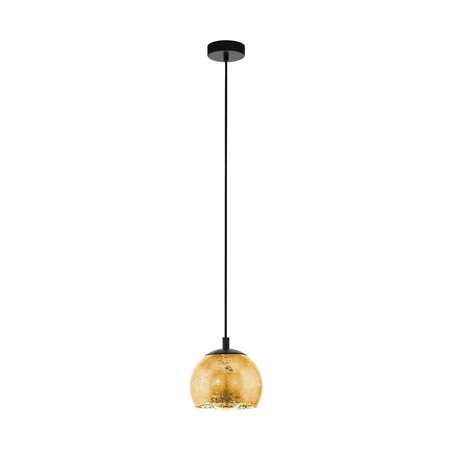 Eglo Albaraccin Pendant Ceiling Light - Black & Gold 4 Eglo Albaraccin Pendant Ceiling Light - Black & Gold - Image 2