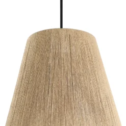 Eglo Alderney Pendant Ceiling Light - Black & Natural 11 Eglo Alderney Pendant Ceiling Light - Black & Natural -Lighting Shop 14302952 1715038223258436