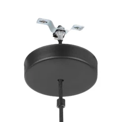 Eglo Alderney Pendant Ceiling Light - Black & Natural 12 Eglo Alderney Pendant Ceiling Light - Black & Natural -Lighting Shop 14302952 5735038223305116