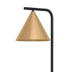 Eglo Narices Floor Lamp - Black & Brushed Brass -Lighting Shop 14302958 1355038223595285