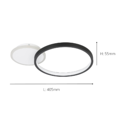 Eglo Gafares Connect Smart Flush Ceiling Light - Black 9 Eglo Gafares Connect Smart Flush Ceiling Light - Black -Lighting Shop 14302966 1645038223881509
