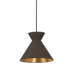 Eglo Nastasia 3 Lamp Pendant Diner Bar Light - Cappuccino & Brass -Lighting Shop 14302968 4365038223846400