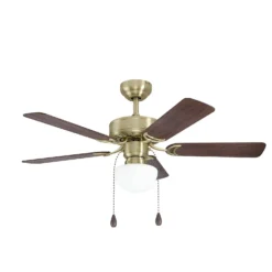 Eglo Cadiz Ceiling Fan With Light - Aged Brass & Wood 9 Eglo Cadiz Ceiling Fan With Light - Aged Brass & Wood -Lighting Shop 14742121 9905052700361127